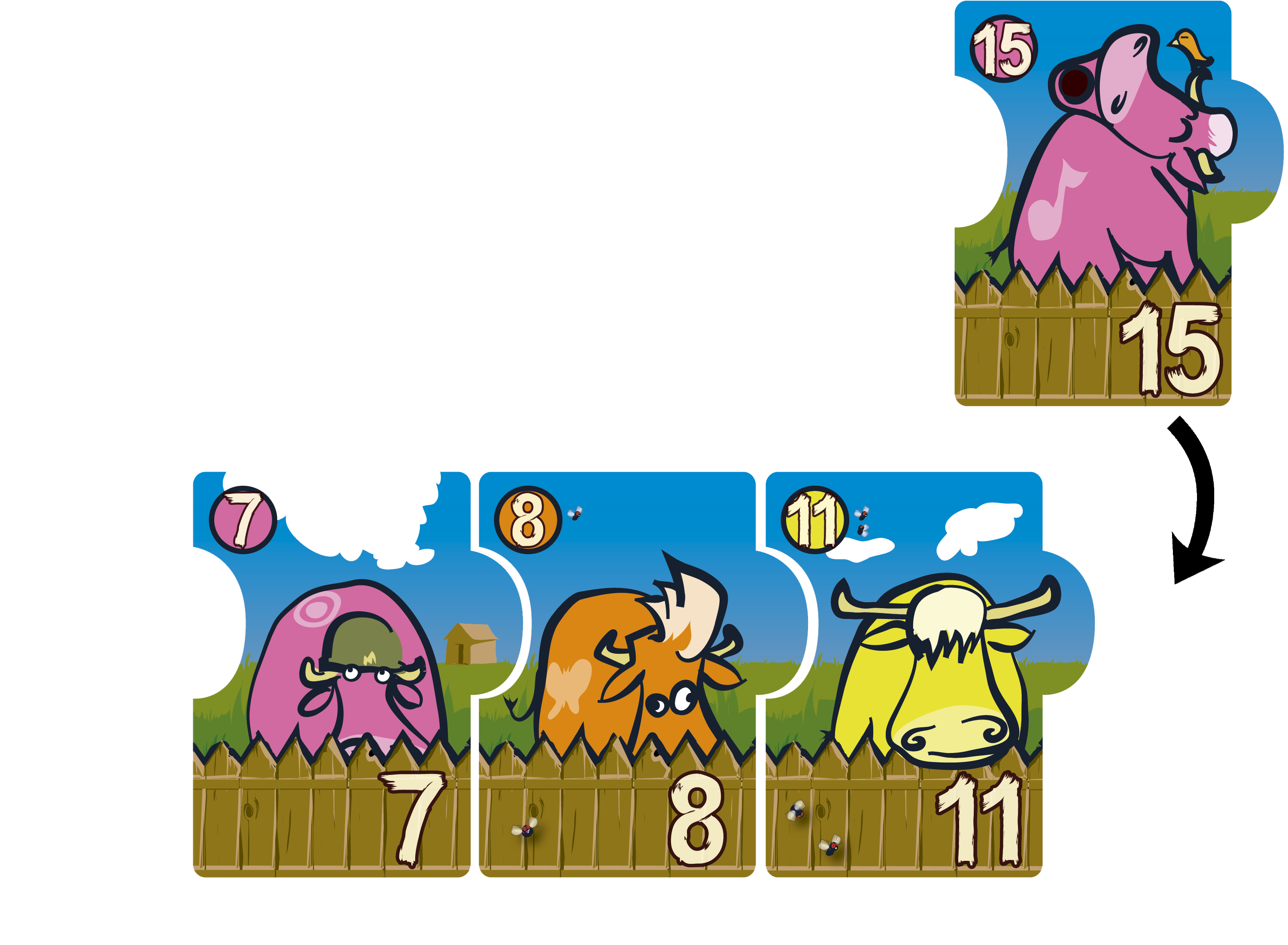 Les pièces du jeux Quarto Access